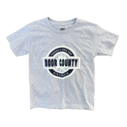 Door County Original Youth Short Sleeve T-shirt Heather Grey