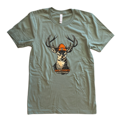 Door County Buck Head Sage Unisex T-shirt