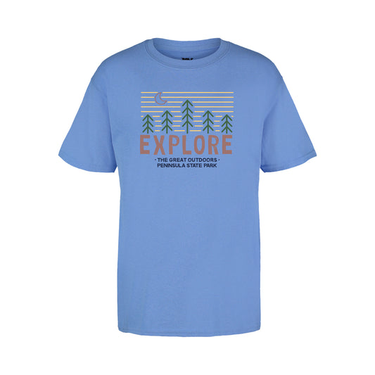 Explore The Great Outdoors Youth Blue Tee