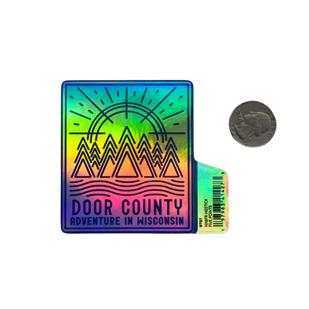 Holographic Sticker Door County Adventure In Wisconsin