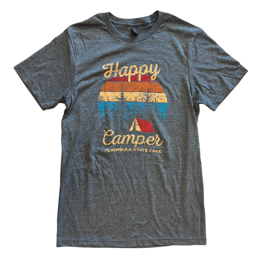 PSP Happy Camper Dark Grey Unisex T-shirt