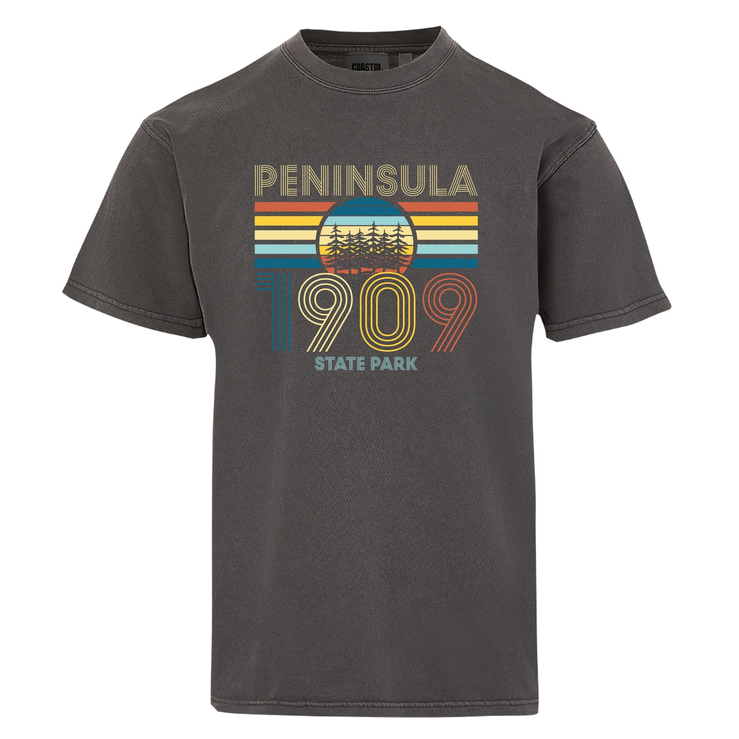 Peninsula State Park Retro Black Caviar Unisex Tee