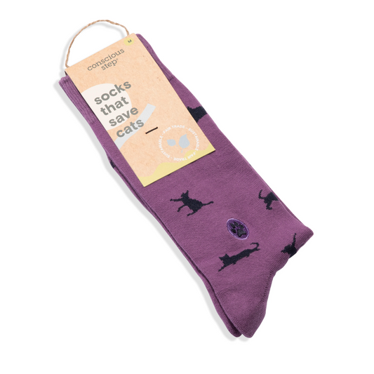 Socks That Save Cats Purple