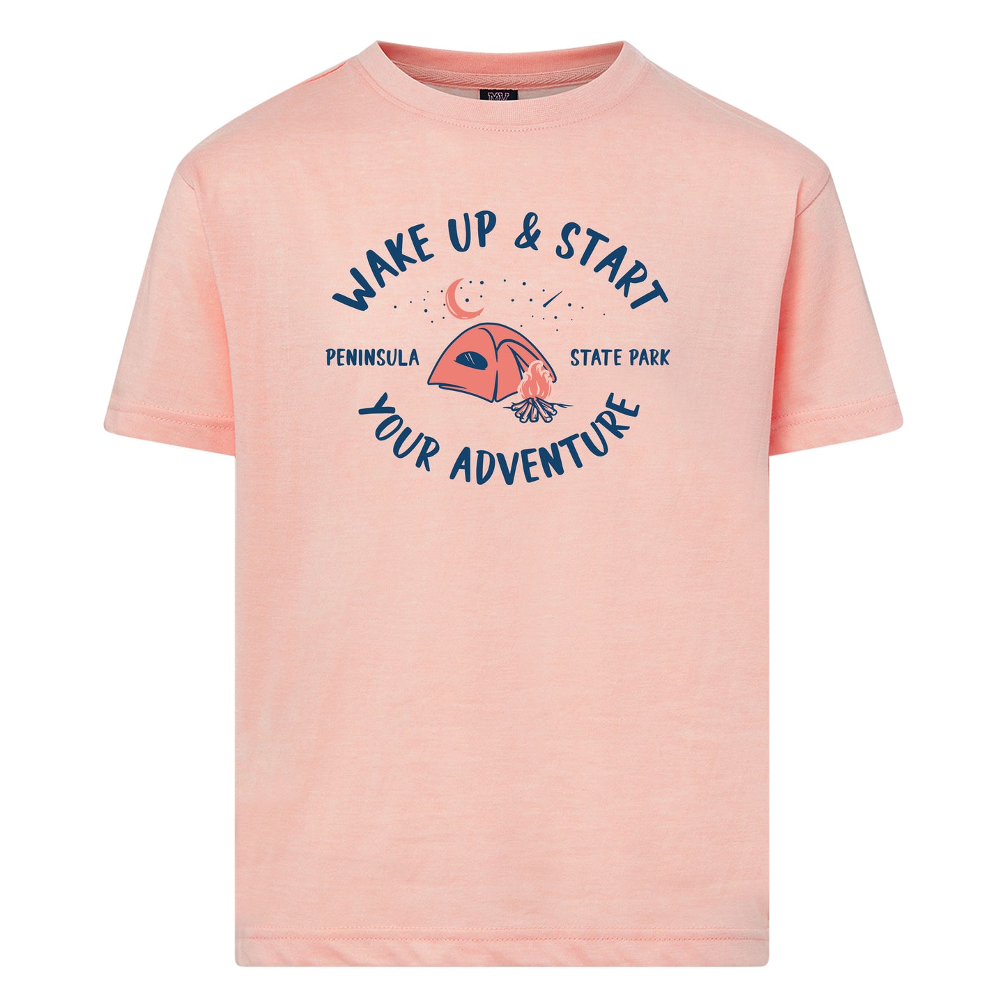 Wake Up And Start Your Adventure PSP Cameo Pink Youth T-shirt